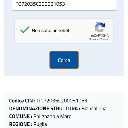 Biancaluna Polignano a Mare Zewnętrze zdjęcie
